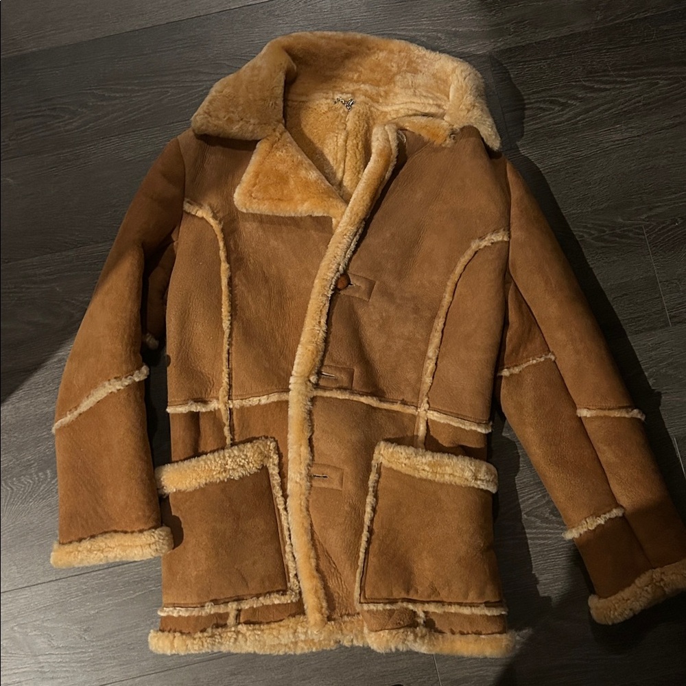 Scully Women's Brown Shearling Genuine Leather Jacket